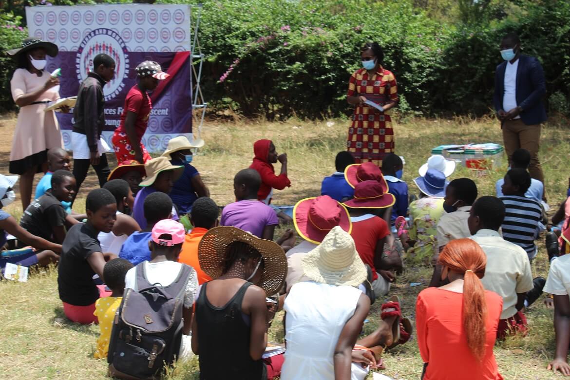 GWEN TRUST outdoor community dialogue with children and young people